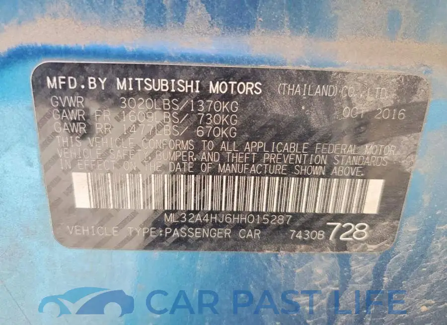 ML32A4HJ6HH015287# 12