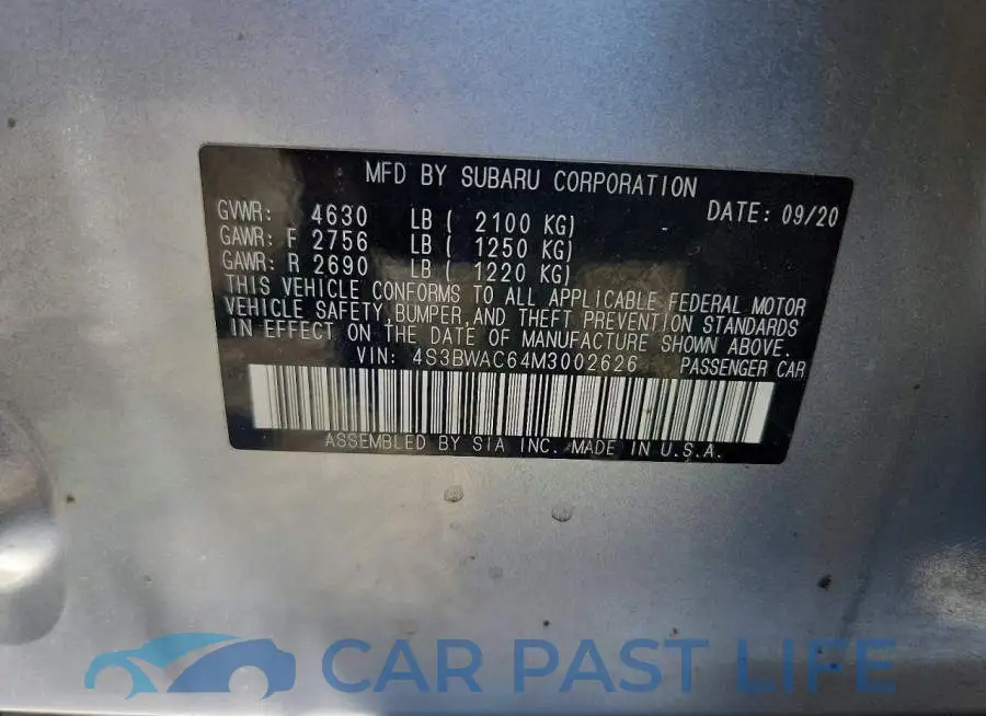 4S3BWAC64M3002626# 12