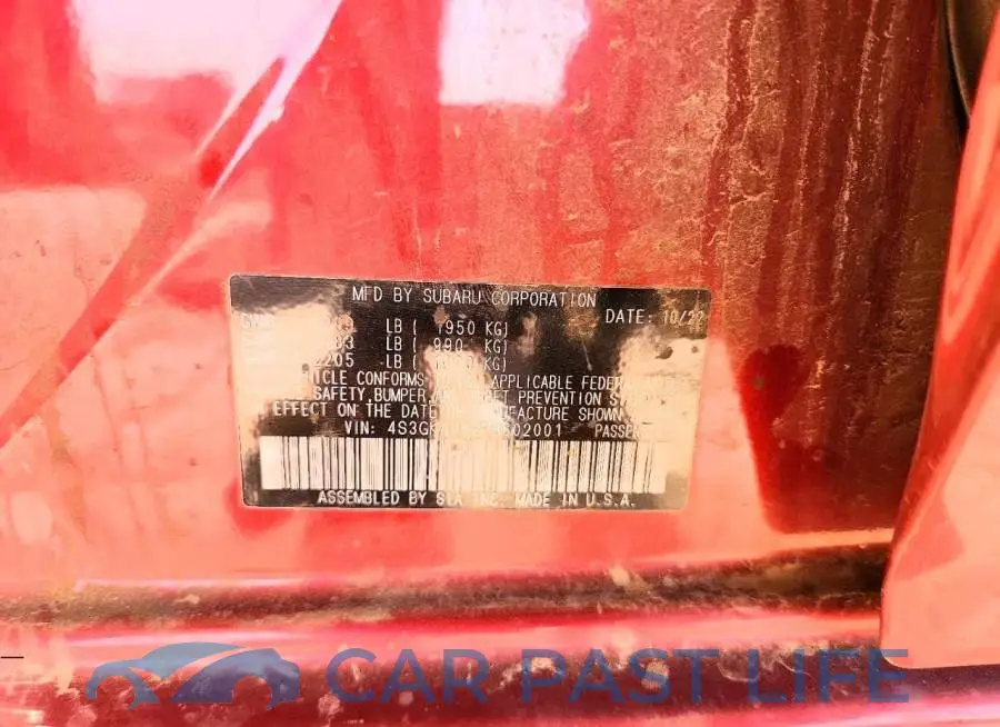 4S3GKAV62P3602001# 12
