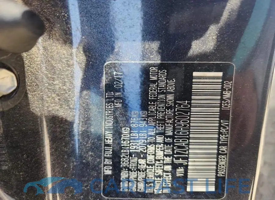 JF1ZCAB16H9602764# 12