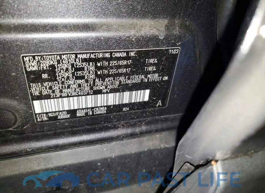 2T3P1RFV3RC403712# 13