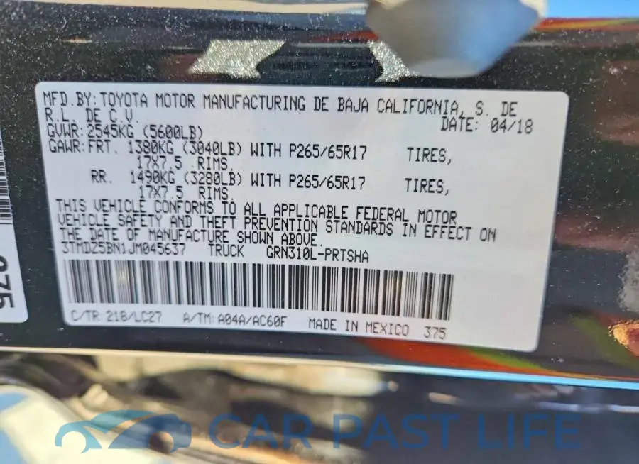 3TMDZ5BN1JM045637# 12
