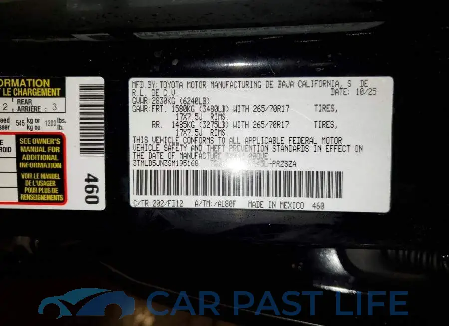 3TMLB5JN3SM195168# 12