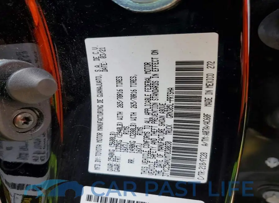 3TYCZ5AN1MT030030# 12