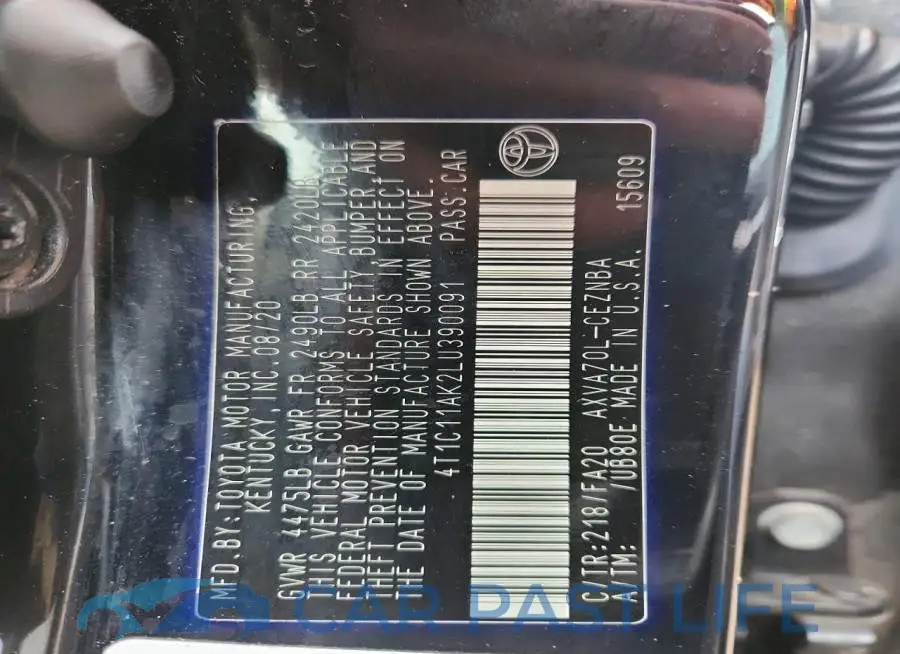 4T1C11AK2LU390091# 12