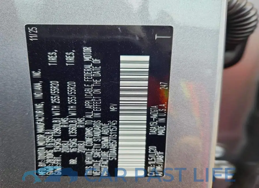 5TDAAAB57TS115745# 14