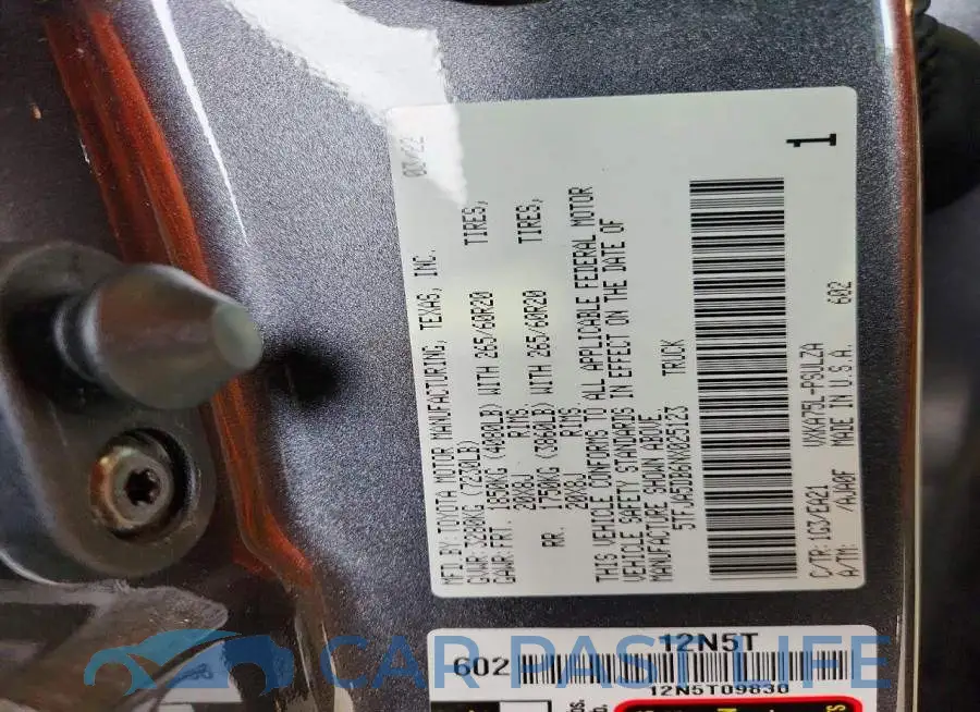 5TFJA5DB6NX025123# 12