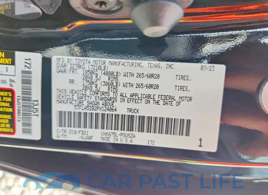 5TFLA5DB2PX124064# 12