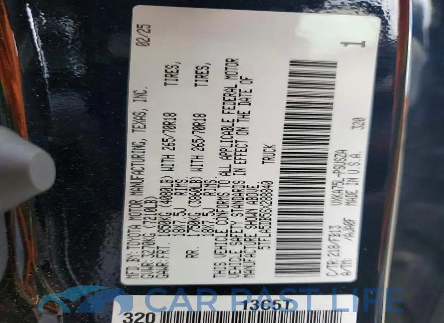 5TFLA5DB5SX288840# 13