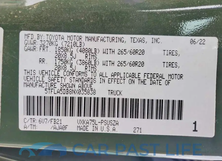 5TFLA5DB8NX035838# 13