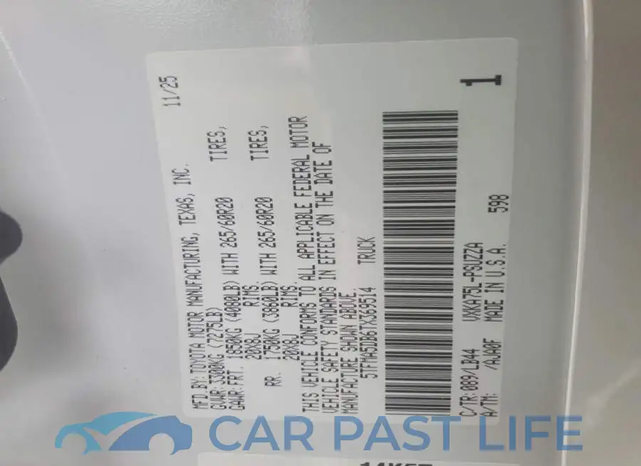5TFMA5DB6TX369514# 12
