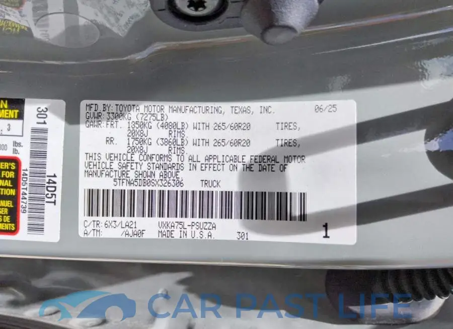 5TFNA5DB0SX326306# 14