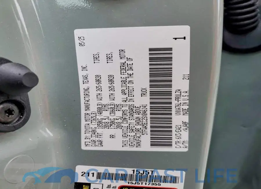 5TFWA5EC2SX046141# 12
