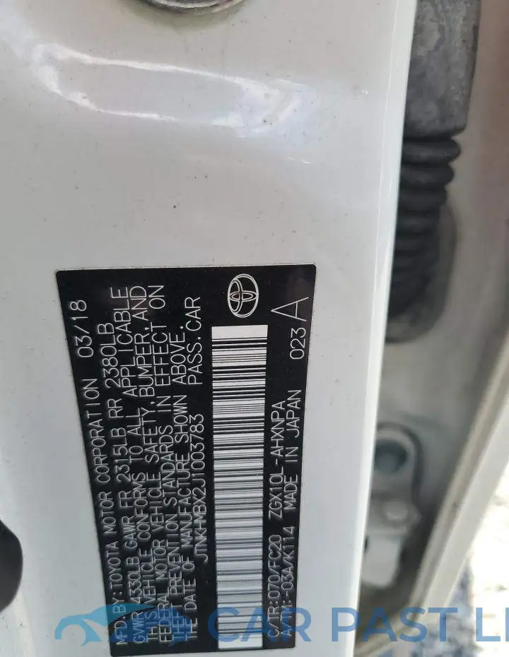 JTNKHMBX2J1003783# 13