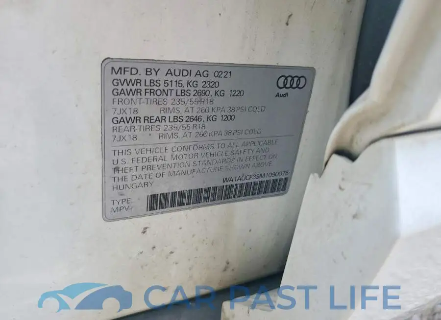 WA1AUCF39M1090075# 13