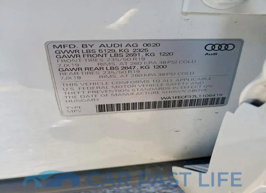 WA1FECF37L1106419# 13