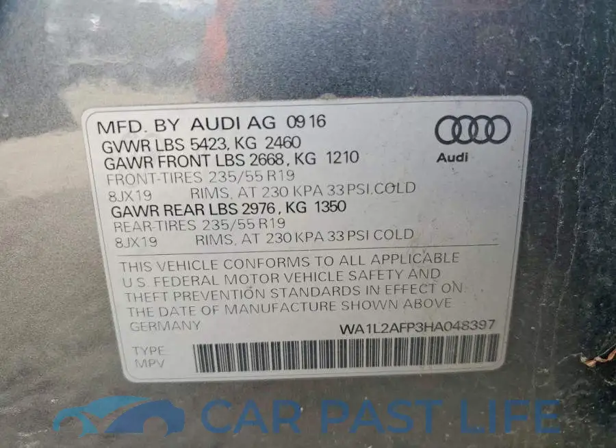 WA1L2AFP3HA048397# 14