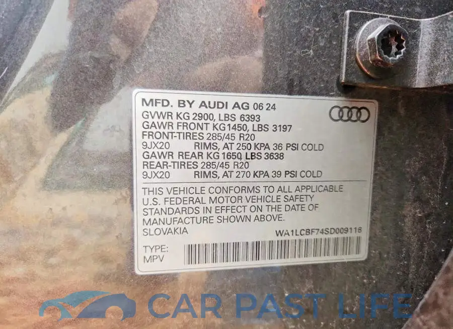 WA1LCBF74SD009116# 13