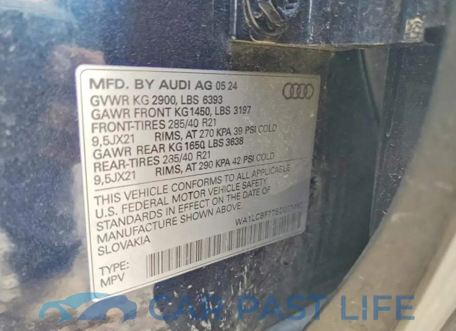 WA1LCBF77SD007490# 13
