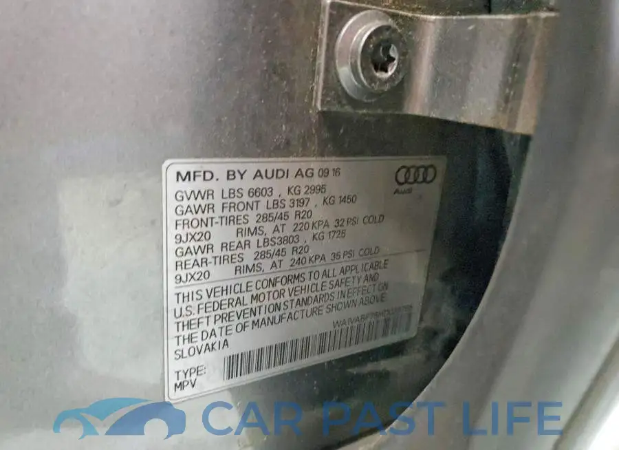 WA1VABF75HD029785# 13