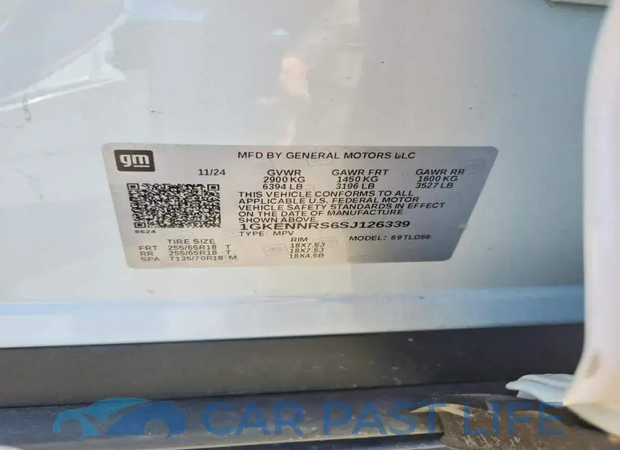 1GKENNRS6SJ126339# 14