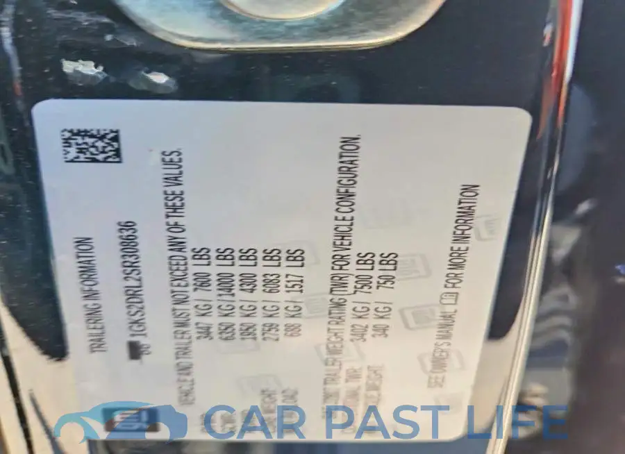 1GKS2DRL2SR308636# 14