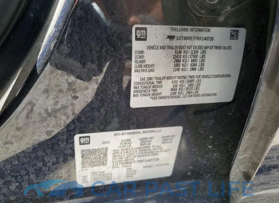1GT49REY7RF140728# 13