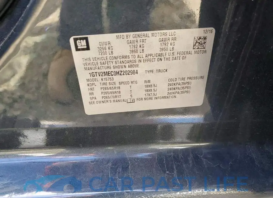 1GTV2MEC0HZ202984# 12
