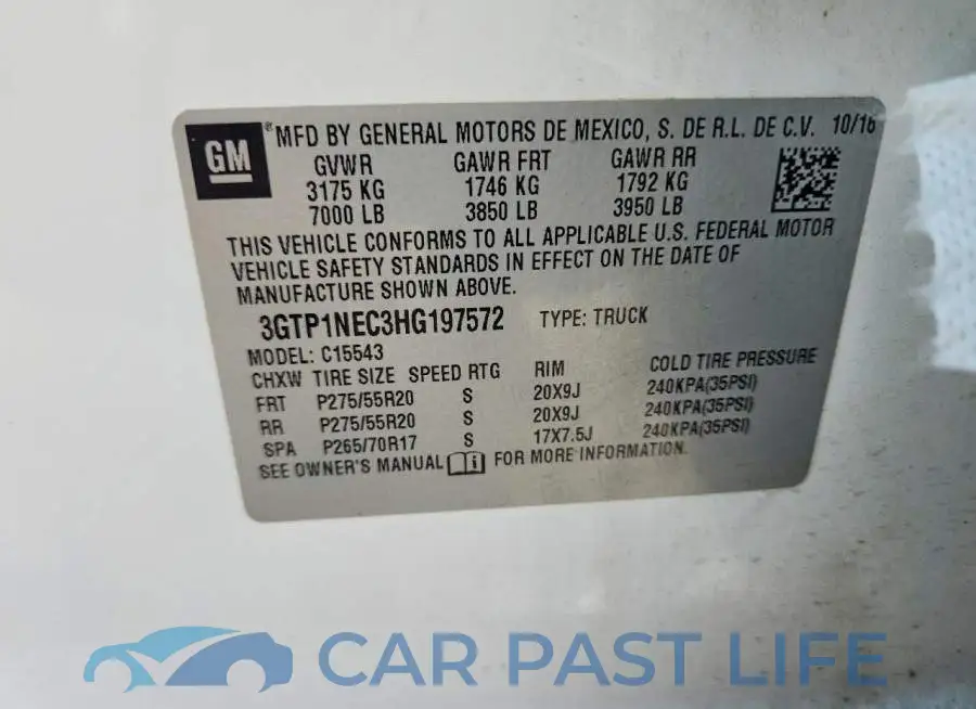 3GTP1NEC3HG197572# 12