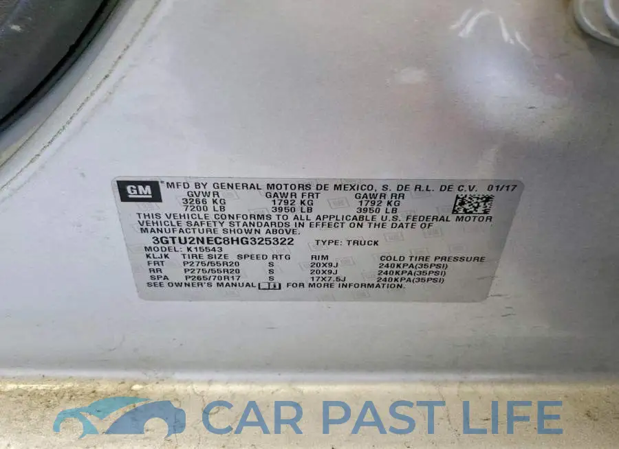 3GTU2NEC8HG325322# 12