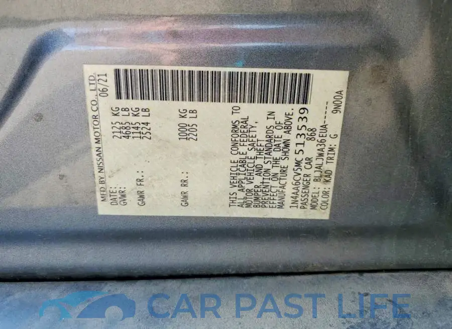 1N4AA6CV5MC513539# 12