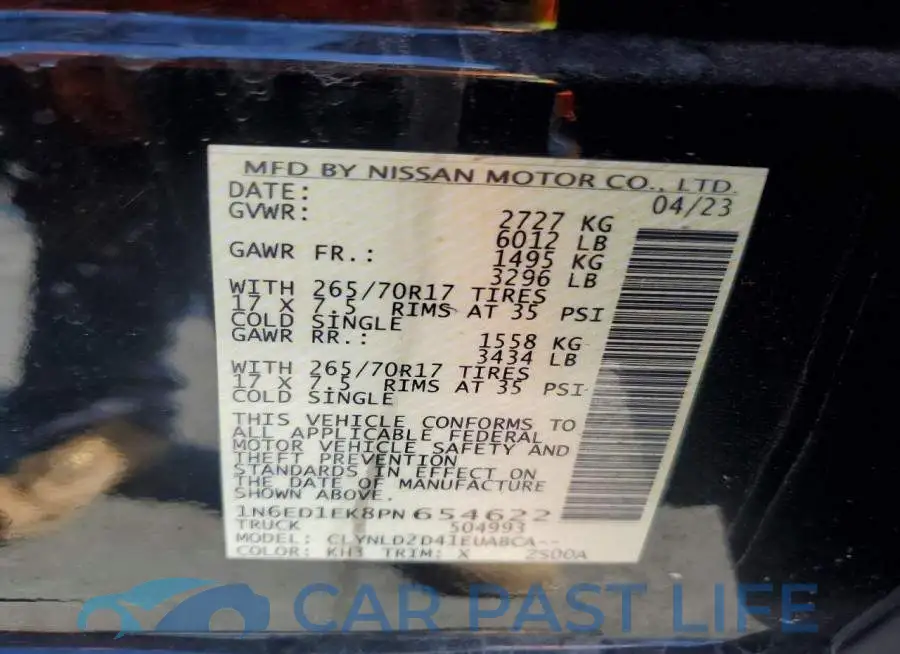 1N6ED1EK8PN654622# 13
