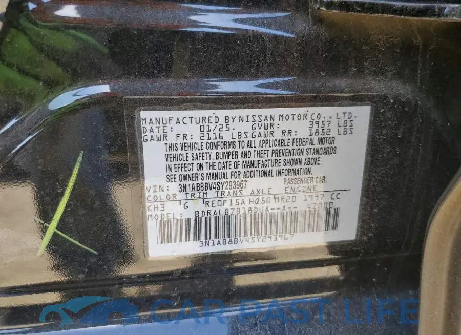 3N1AB8BV4SY293967# 13