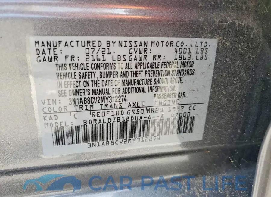 3N1AB8CV2MY312274# 12