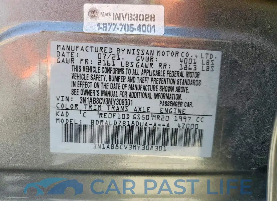 3N1AB8CV3MY308301# 13