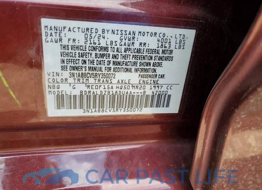 3N1AB8CV5RY350072# 12