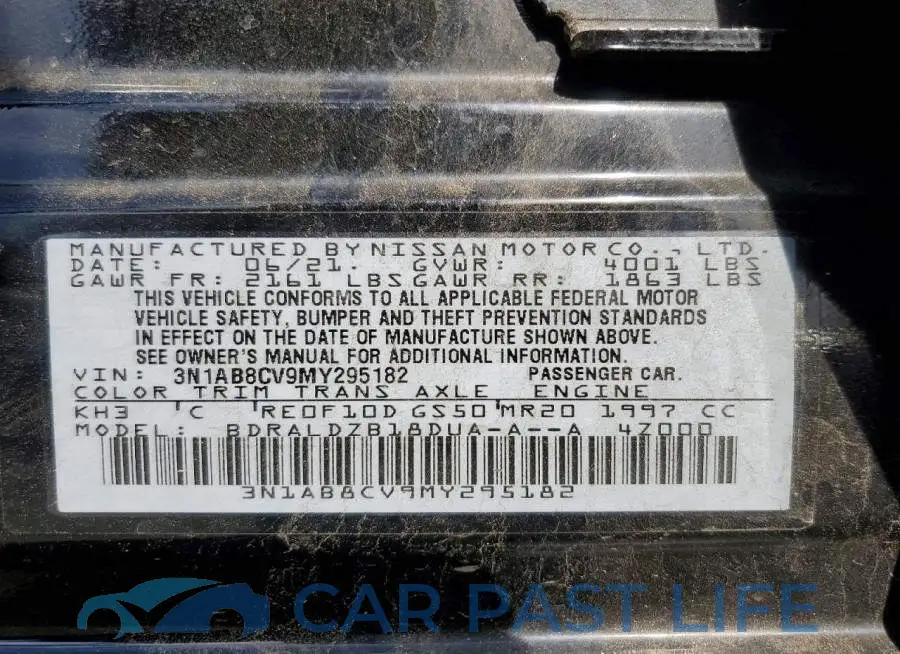 3N1AB8CV9MY295182# 12