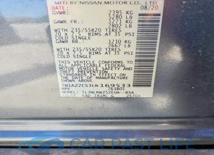 5N1AZ2CS3LN169533# 13