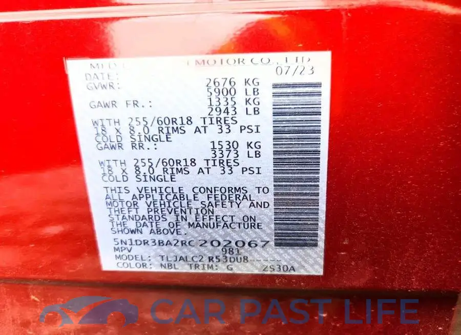 5N1DR3BA2RC202067# 13