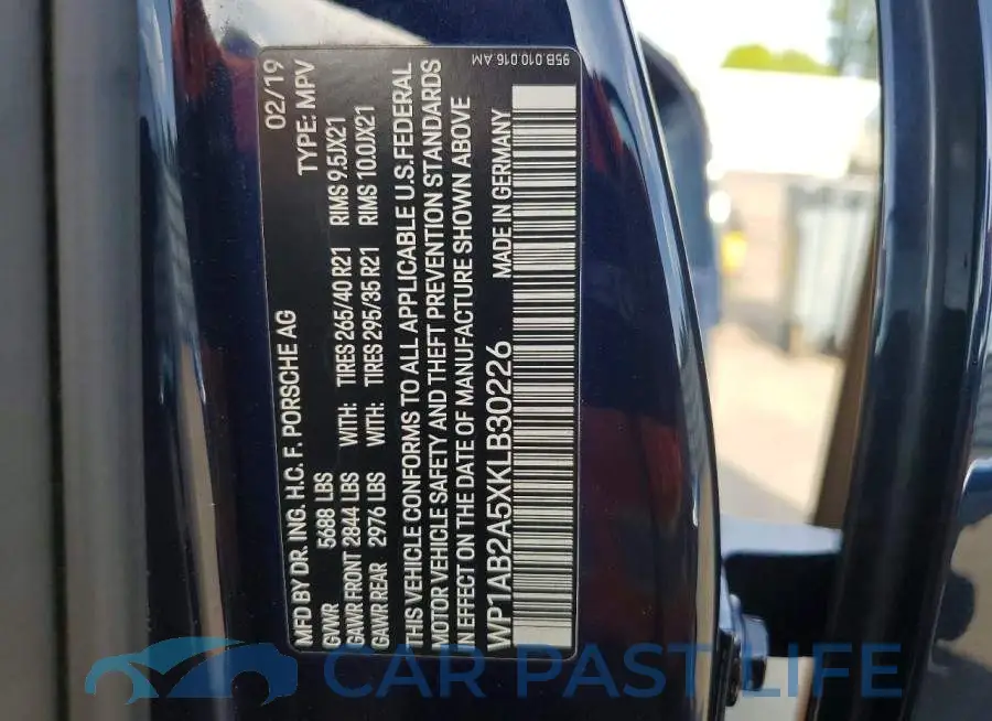 WP1AB2A5XKLB30226# 13