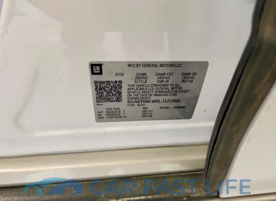 5GAERBKW6LJ121852# 13