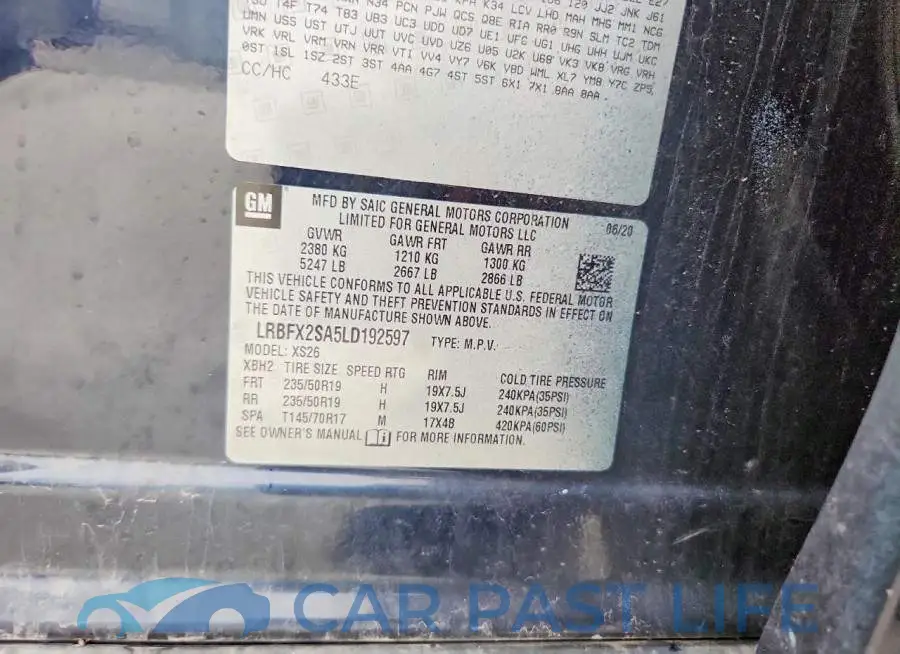 LRBFX2SA5LD192597# 13