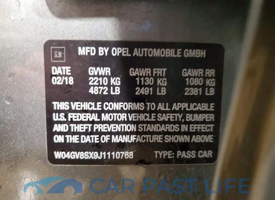 W04GV8SX9J1110768# 13