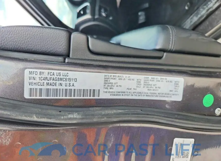1C4RJFAG8MC615113# 13