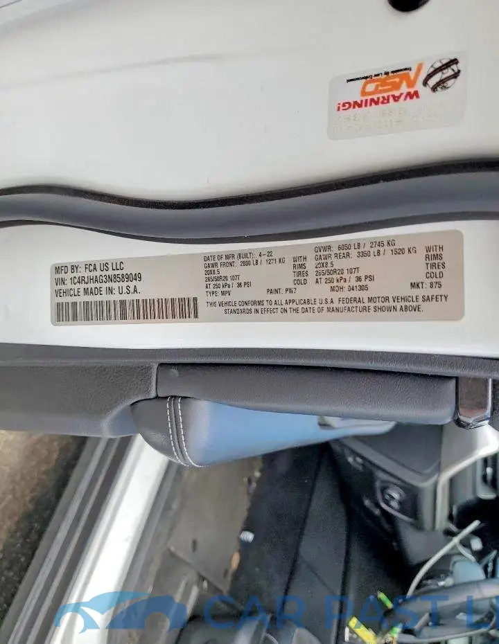1C4RJHAG3N8589049# 13