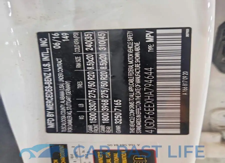 4JGDF6EEXHA794644# 14