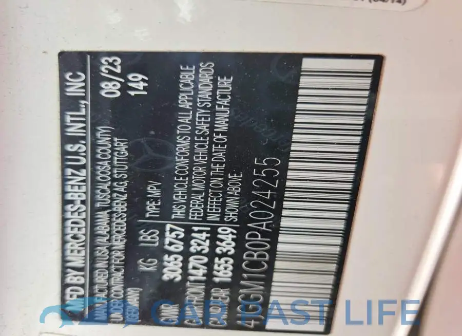 4JGGM1CB0PA024255# 14
