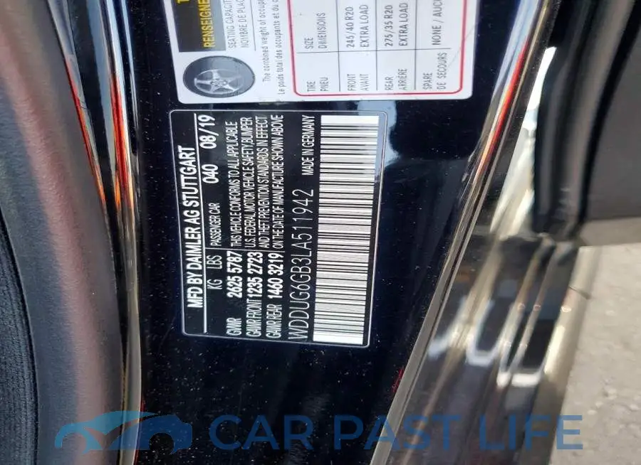 WDDUG6GB3LA511942# 12