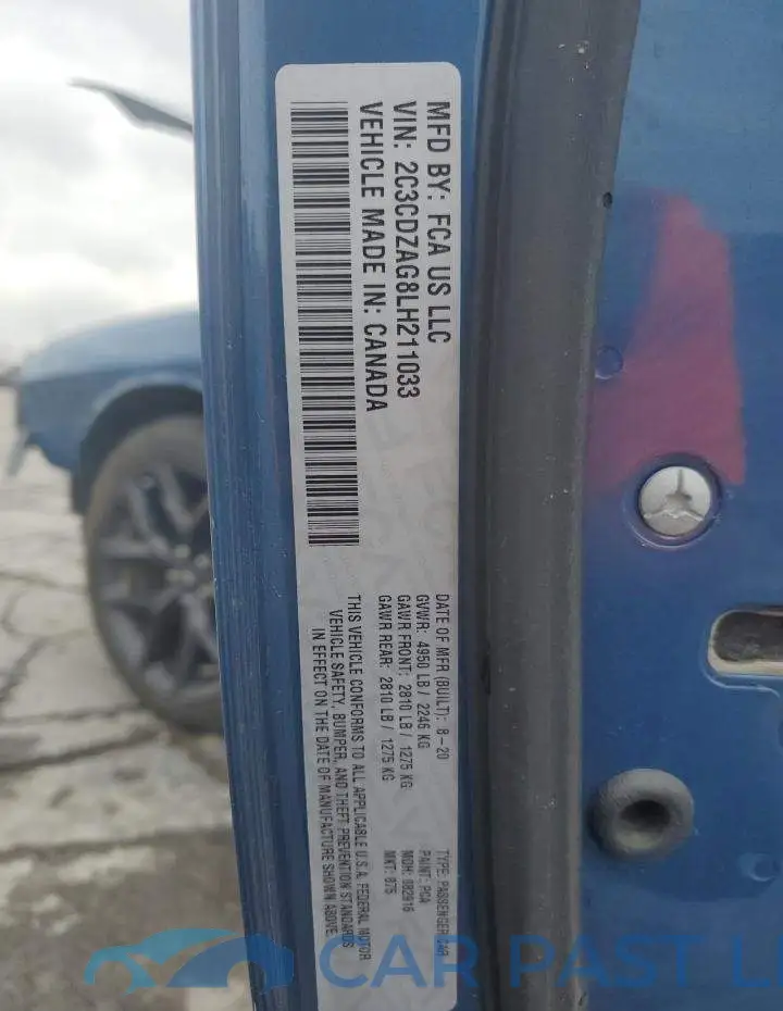 2C3CDZAG8LH211033# 13