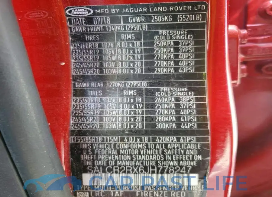 SALCR2RX6JH778247# 13